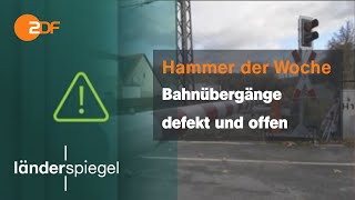 Bahn lässt Schranken offen  Hammer der Woche vom 181123  ZDF [upl. by Lyret102]