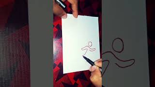 🏃🏻‍♂️ emoji drawing easy art sketch viralvideo shortsfeed viral shorts drawing trending [upl. by Hendon226]