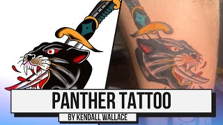 Panther American traditional Tattoo [upl. by Roxine792]