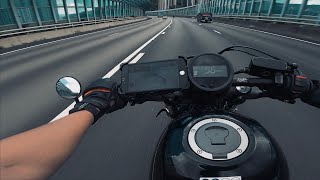 Rebel 500 is fast enough for highway  HONDA REBEL 500 Pure Raw Sound 4K ASMR [upl. by Evilo673]