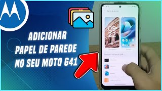 Como adicionar papel de parede no seu Moto G41  Passo a passo [upl. by Leahplar]