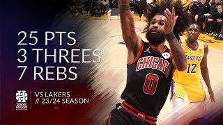 Coby White 25 pts 3 threes 7 rebs vs Lakers 2324 season [upl. by Aseen226]