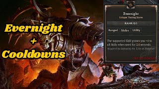 How does Evernight interact with cooldowns Diablo 4 Season 3 [upl. by Ymaral]