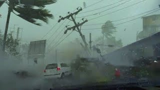 🔴Sleep Soundly With the List of Incredible Hurricane Torrential Rain amp Thunder Sound in the City [upl. by Maltzman675]