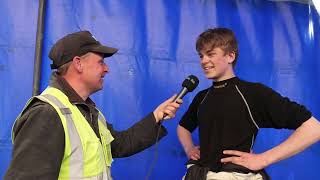 Interview podium Stockcar F2 supercup junioren ronde 1 NAC Autocross Kollum Paasmaandag 2022 [upl. by Dulcle]