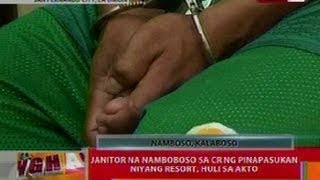 BT Janitor na namboboso sa CR ng pinapasukang resort sa La Union huli sa akto [upl. by Ayek]