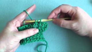 How To Double Crochet Front Post dcfp [upl. by Nnawtna]