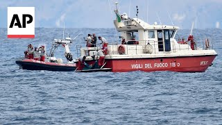 Italian prosecutors open investigation into yacht sinking that killed 7 off Sicily [upl. by Nnylacissej]