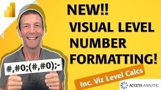 New Power BI Number Formatting including Visual Level Calculations [upl. by Anahc]