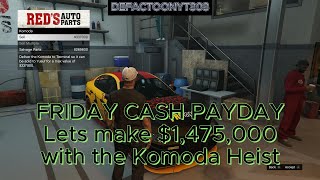 Lets make 14 Million with the Komoda Heist and Cash sell  GTA 5 online [upl. by Nathalia]