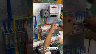 electric work three phase mcb box wiring diagram mcbboxconnection mcbwiringelectrical viralvideo [upl. by Ottavia]