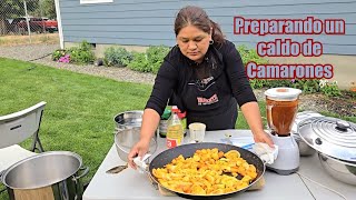 Un Buen Caldo De Camarones Con Berduras Nos Prepara ALEJANDRA para Comer hoy en familia [upl. by Eessej]