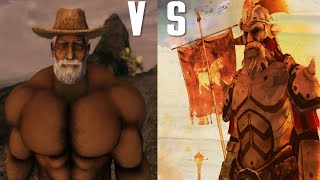 Difficult Pete VS Legate Lanius in Fallout New Vegas [upl. by Marienthal]