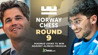 Magnus vs Alireza Can Alireza Spring A Surprise Win To Shuffle Leaderboard Norway Chess 2024 Rd 9 [upl. by Feetal678]