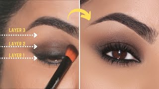 How To 3 Layer EASY Smokey Eye  Beginner Friendly Tutorial [upl. by Llekram]