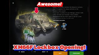 Wot Blitz Crate Opening XM66F Lockbox Container Opening in 4K wotb WoT Blitz [upl. by Iznek345]