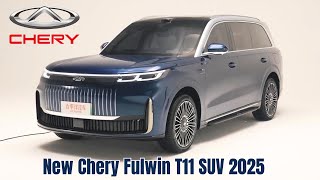 Cherys New Large SUV  First Look  PreLaunch Video  New Chery Fulwin T11 SUV 2025 [upl. by Balmuth]