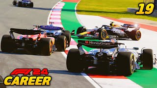 SIGNING WITH NEW TEAM TRACK BLOCKING CRASH  F1 24 Career Mode Part 19 [upl. by Adolpho82]