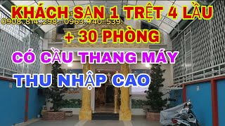 khách sạn 1 trệt 4 lầu 30 phòng cầu thang máythu nhập caođã hoàn công diện tích khủng [upl. by Nguyen710]