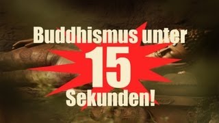 Buddhismus unter 15 SEKUNDEN erklärt Buddhismus [upl. by Raffarty772]