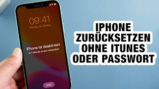 iPhone zurücksetzen ohne iTunes oder Passwort  iPhone nicht verfügbar Die effektivste Methoden2024 [upl. by Lenoil]