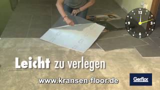 Gerflor CARACTERE selbstklebende mineralische Verbundfliesen  kransenfloorde [upl. by Winer511]