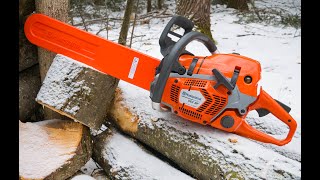 Husqvarna 562 XP Chainsaw Felling Trees and Bucking Wood My Review [upl. by Keligot345]