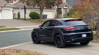 PCARMARKET Auction Cold Start  2022 Porsche Cayenne GTS Coupe [upl. by Nairrad189]