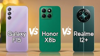 Samsung Galaxy F15 vs Honor X8b vs Realme 12 plus [upl. by Lisbeth]