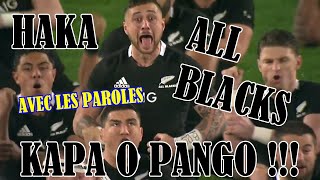 🏉 Kapa O Pango  Haka All Blacks 🇳🇿 avec les paroles  with lyrics  TJ Perenara [upl. by Ennovehs]