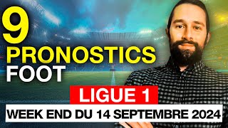 Pronostic foot Ligue 1  Nos 9 pronos du weekend OM Nice Lens Lyon PSG Brest Lille Rennes [upl. by Hnahym338]