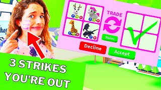 FACE STRIKE TRADING IN ADOPT ME Challenge Gaming w The Norris Nuts [upl. by Yusuk]