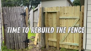 Rebuild Fence Gate  Home Improvement [upl. by Cornia]