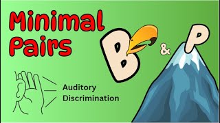 Minimal Pairs B and P  Speech Therapy Practice Video  Initial Consonant Auditory Discrimination [upl. by Feldt]