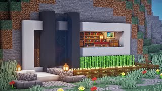 Minecraft  How to Build Modern Mountain House  An Architects Build [upl. by Allista376]