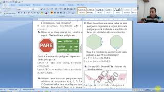 CORREÇÃO DOS EXERCÍCIOS SOBRE POLÍGONOS 6º ANO [upl. by Jonie]