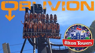 Oblivion Offride 4K Alton Towers Resort [upl. by Adnawak]