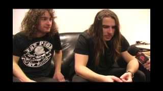 Video Interview with Airbourne guitarist Joel OKeeffe and drummer Ryan OKeeffe [upl. by Corine]