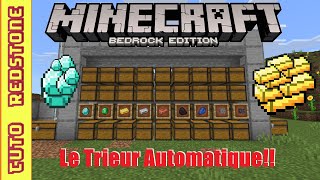 Comment fabriquer un trieur ditems  TUTO Minecraft 121 Java et Bedrock édition [upl. by Aicilf]