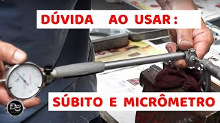 Dica de uso para micrômetro e súbito [upl. by Llerreg578]