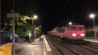 Passage d’une BB22200 Ouigo  Corail Ouigo Classique à Bois le Roi en pleine nuit [upl. by Cartan]