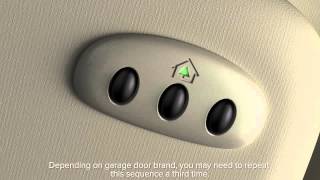 Universal Garage Door Opener Homelink®  Lincoln Howto Video [upl. by Clemence756]