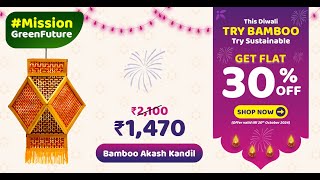 Bamboo Akash Kandil  Super Saver Sale is now live  Flat 30 off [upl. by Aita]