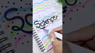 SCIENCE✨Front Page Ideas For Project shorts youtubeshorts satisfying artHumerascreativity [upl. by Nnawtna372]