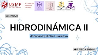 Física  Sesión 8  Hidrodinámica II  Jhordan Quiliche  2024II [upl. by Yacano]