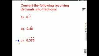 Recurring Decimals Mathscast [upl. by Manup]