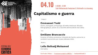 Capitalismo e Guerra  Festival Economia Critica  con Todd Brancaccio e Belhadj Mohamed [upl. by Aynos]