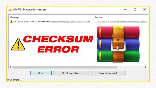 Fix WinRAR Checksum Error While Extracting Files  2 Methods [upl. by Chickie9]