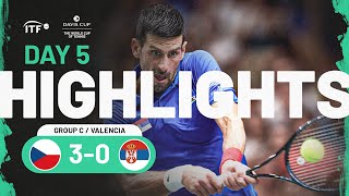 Highlights Serbia v Czechia  Davis Cup 2023 [upl. by Aisa]