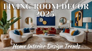 Living Room Decorating Ideas 2025  NEW Home Interior Design Trends [upl. by Modestine]